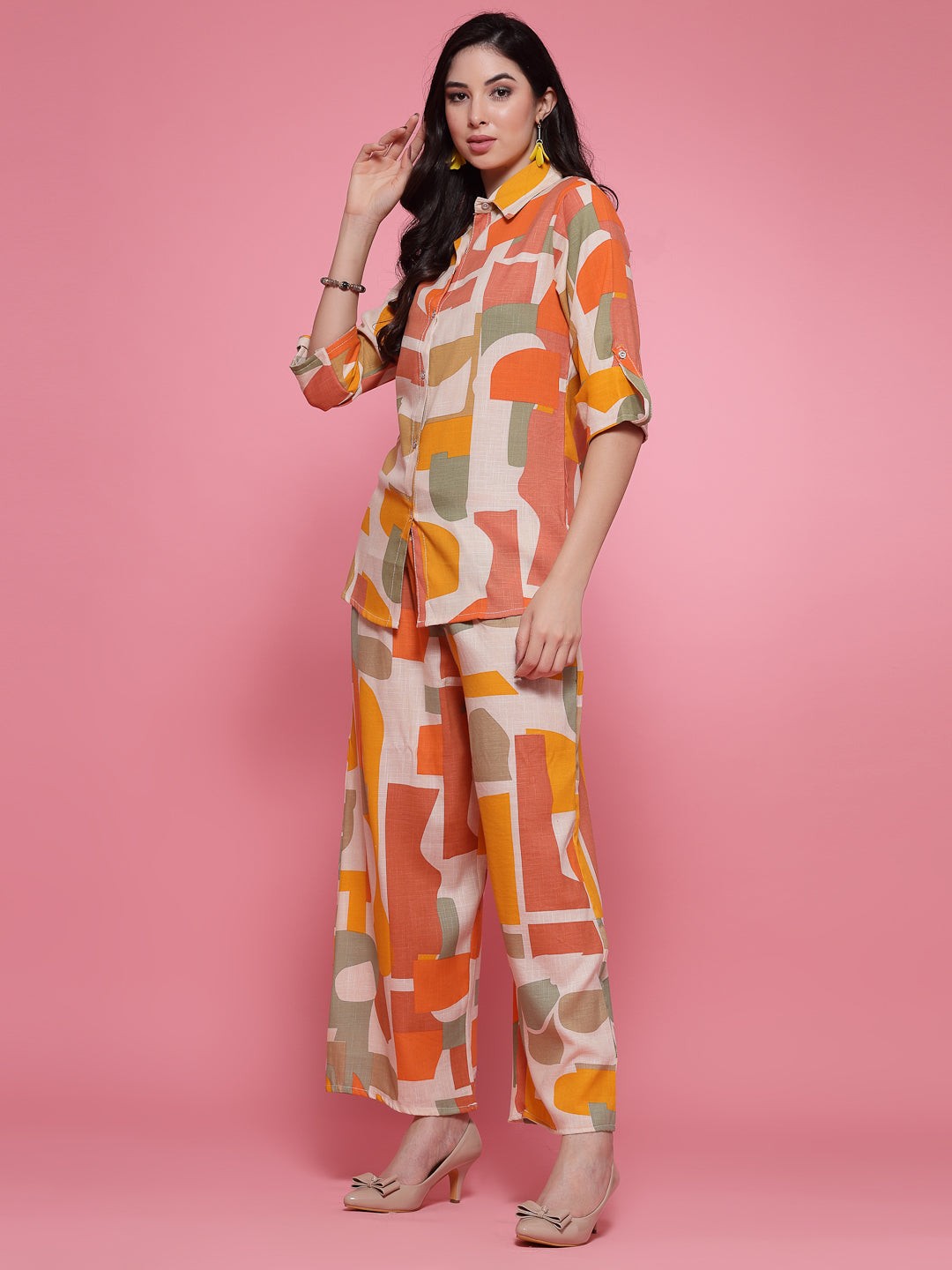 Summer Co-ord set in printed Rayon - Private Lives